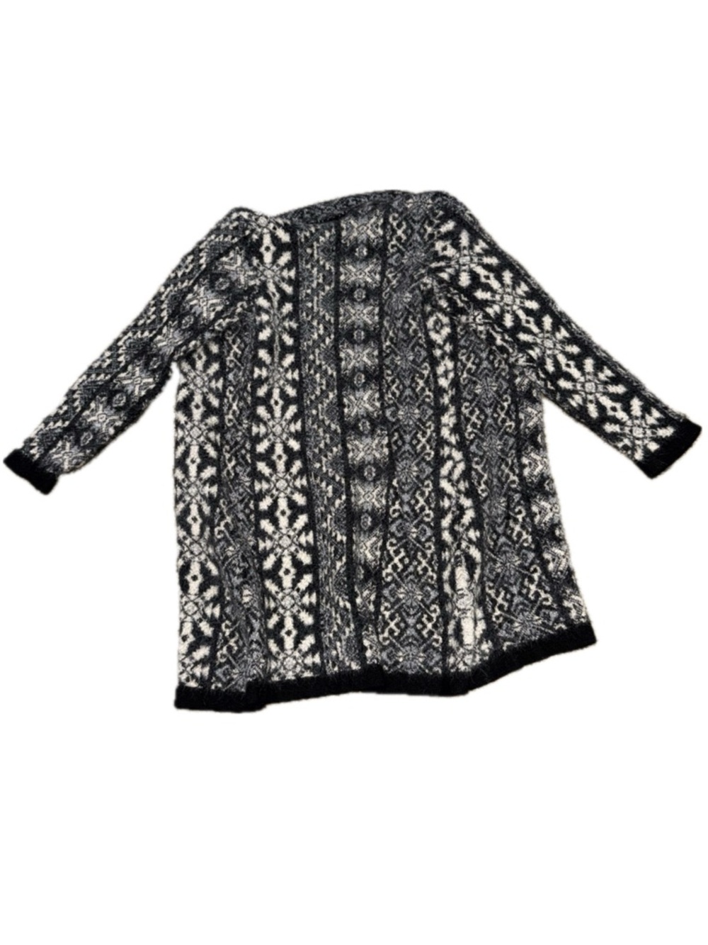 LEO PERESSI 100% Alpaca Cozy Sweater | Shark Tooth Toggle Cardigan Sweater | S - Picture 3 of 8
